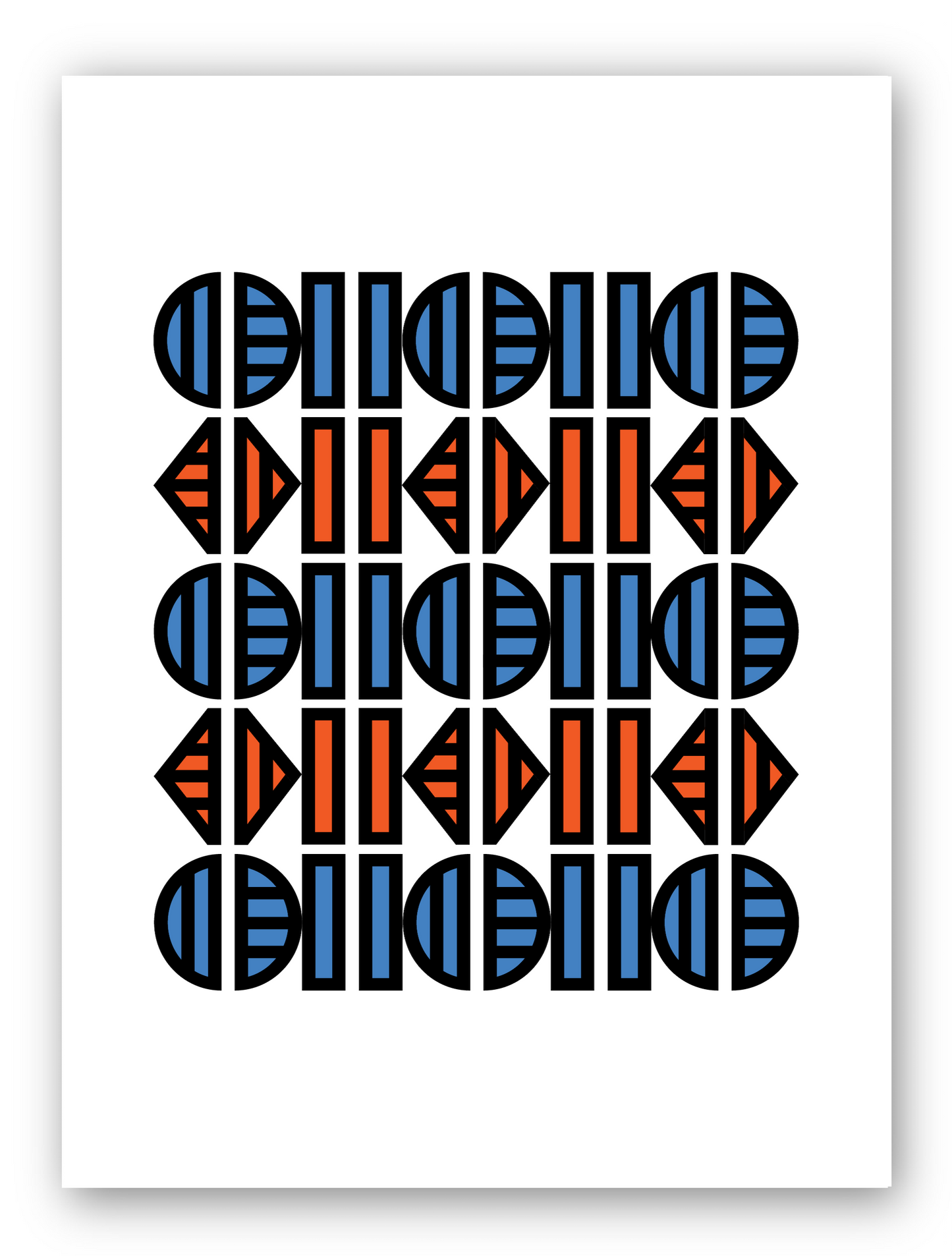 Semi Circles Lines Triangles 1