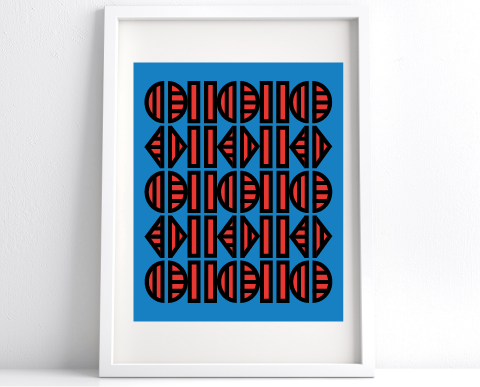 Semi Circles Lines Triangles 1