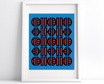 Semi Circles Lines Triangles 1