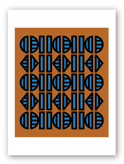 Semi Circles Lines Triangles 3