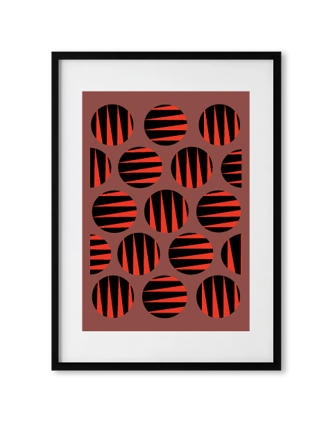 Zebra Tiger Large Circles
