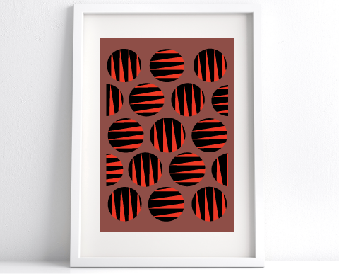 Zebra Tiger Large Circles