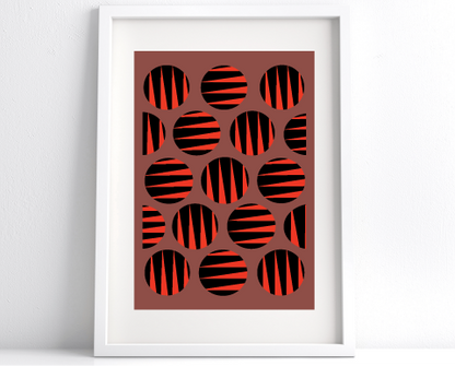 Zebra Tiger Large Circles